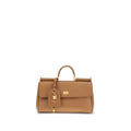 Dolce & Gabbana Bolsa de Ombro de Couro de Bezerro Bege Bos Taurus