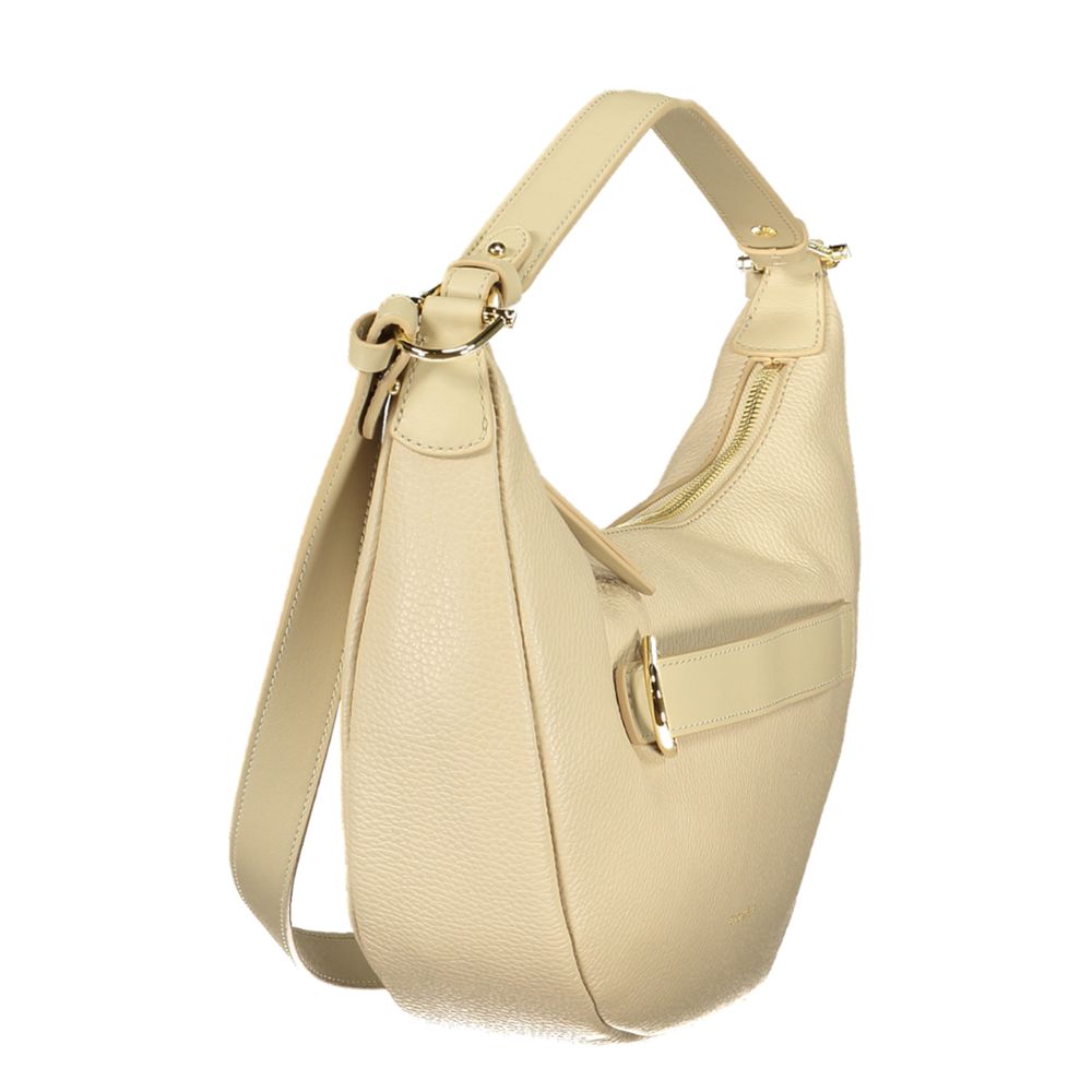 Bolsa Feminina de Couro Bege Coccinelle
