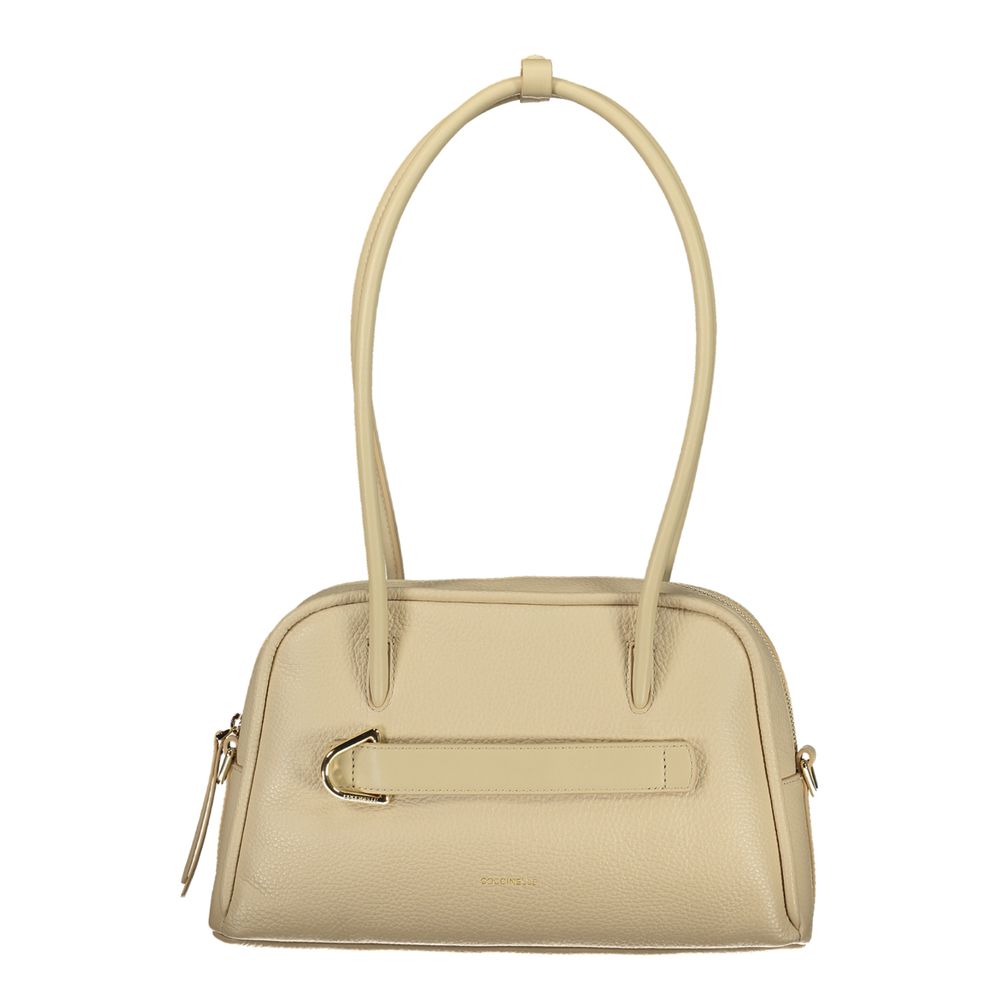 Bolsa Feminina Coccinelle de Couro Bege