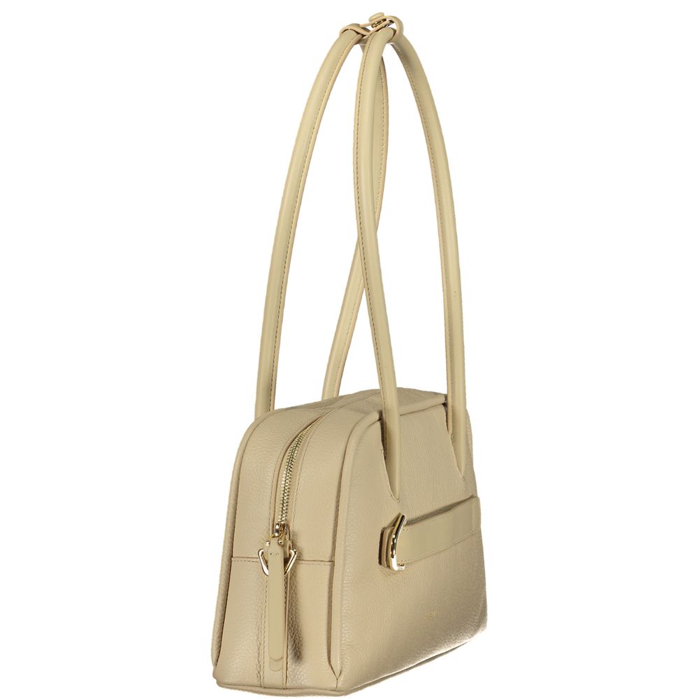 Bolsa Feminina Coccinelle de Couro Bege