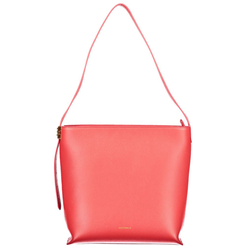 Bolsa de Couro Feminina Vermelha Coccinelle