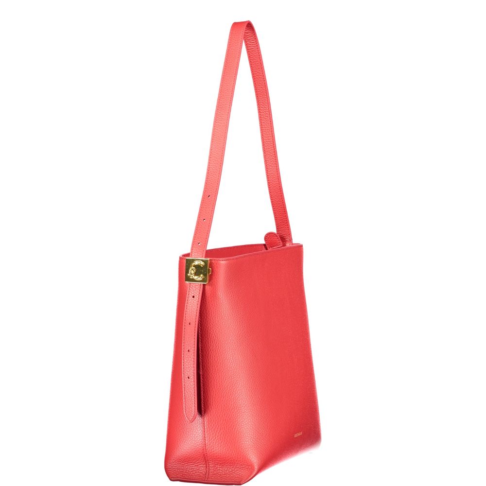 Bolsa de Couro Feminina Vermelha Coccinelle