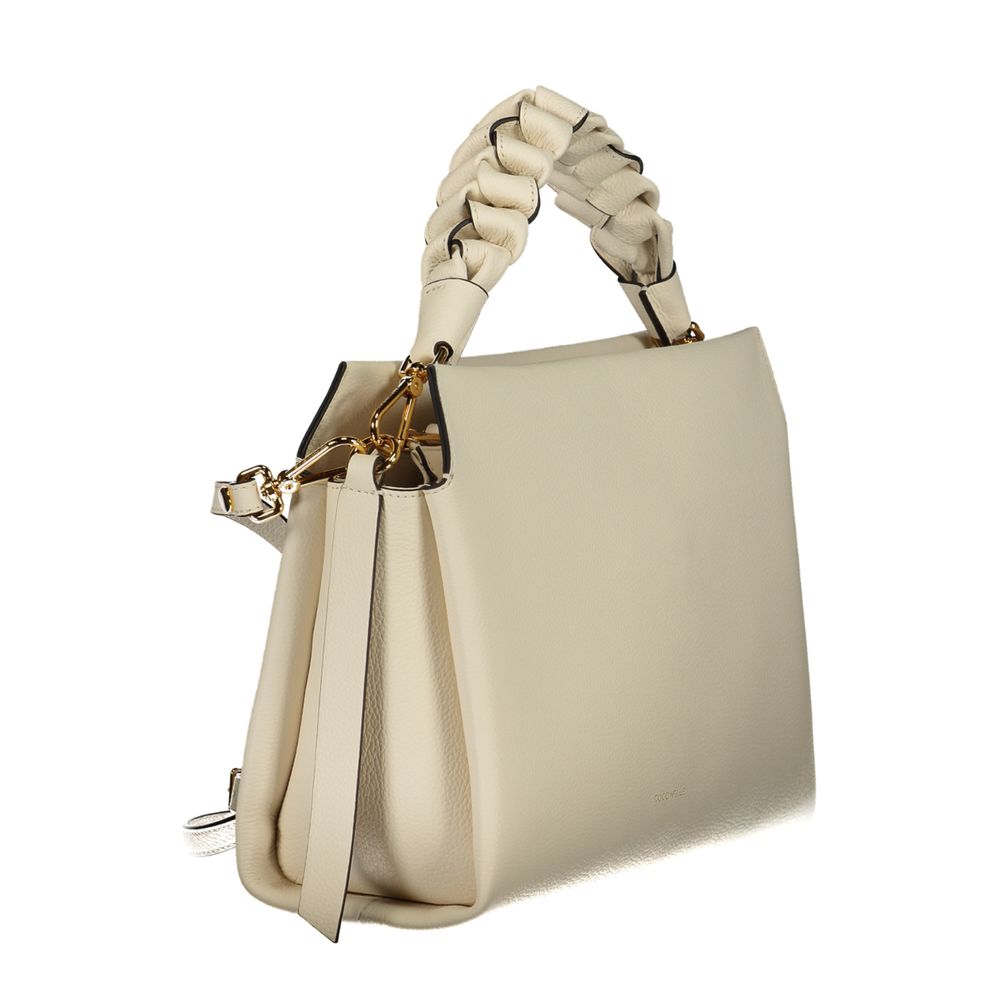 Bolsa Feminina Coccinelle Bianco de Couro