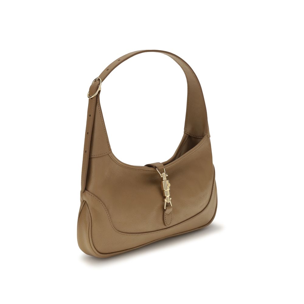 Bolsa Gucci Bege de Couro de Cabra