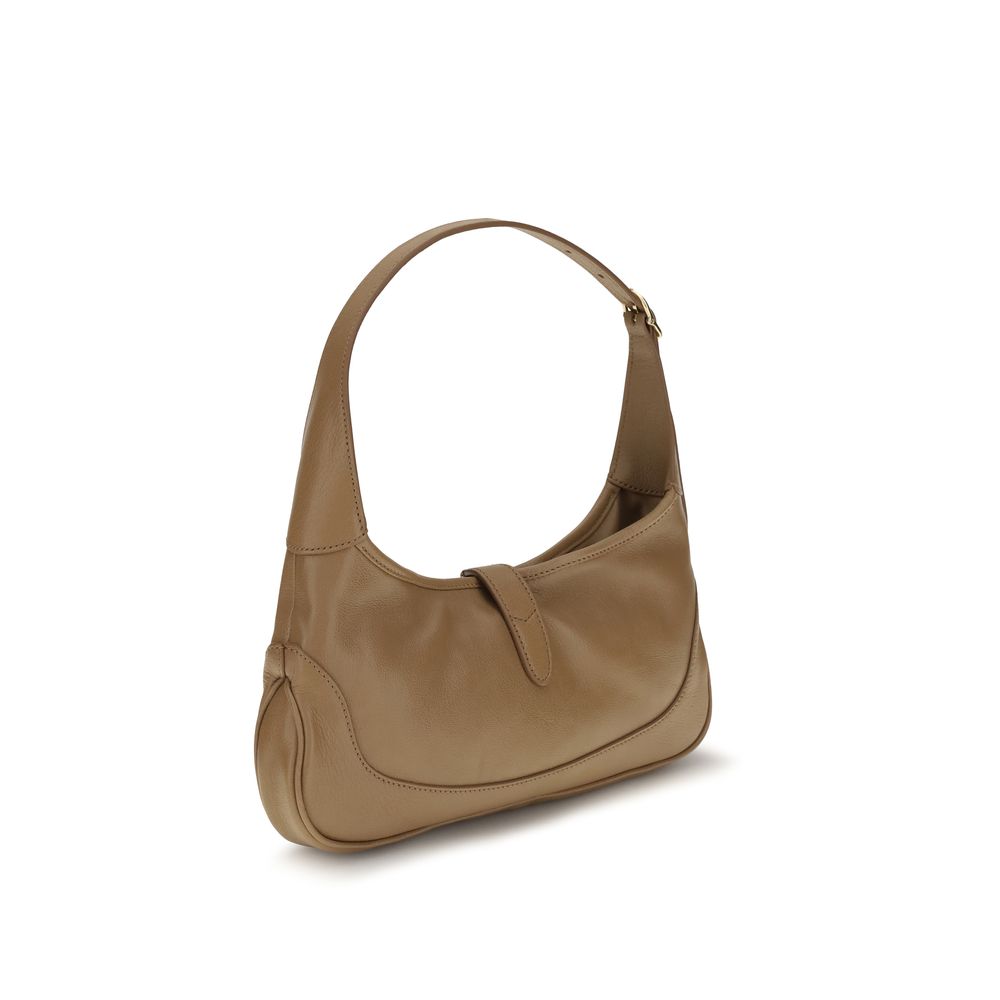 Bolsa Gucci Bege de Couro de Cabra