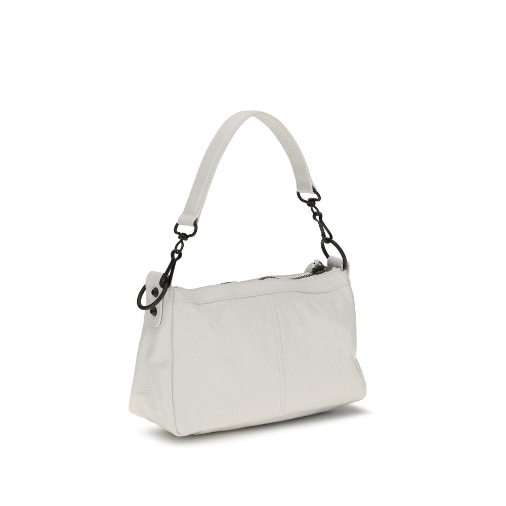Bolsa de Ombro Balenciaga Branca Ovis Aries de Cordeiro