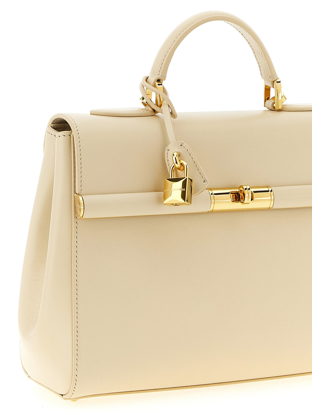 Bolsa Dolce & Gabbana de Couro de Cordeiro Branco