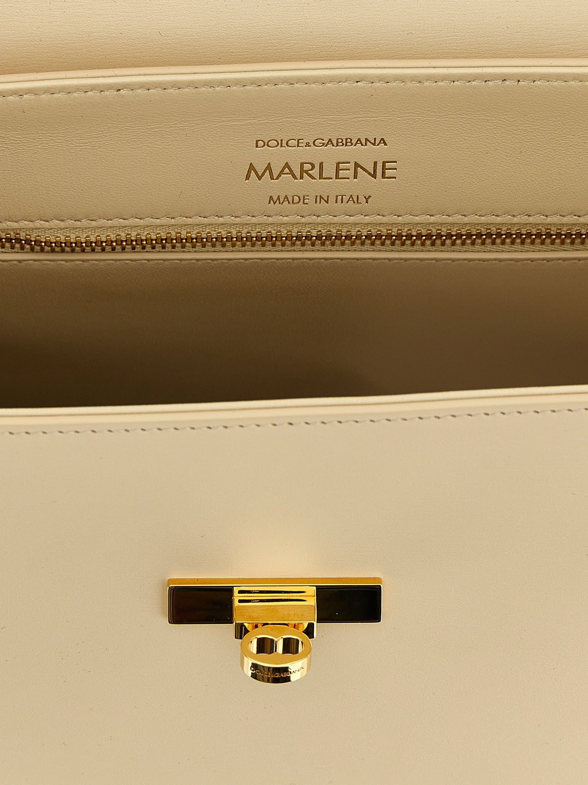 Bolsa Dolce & Gabbana de Couro de Cordeiro Branco