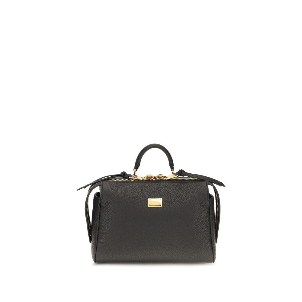 Bolsa Dolce & Gabbana preta de couro de bezerro Bos Taurus