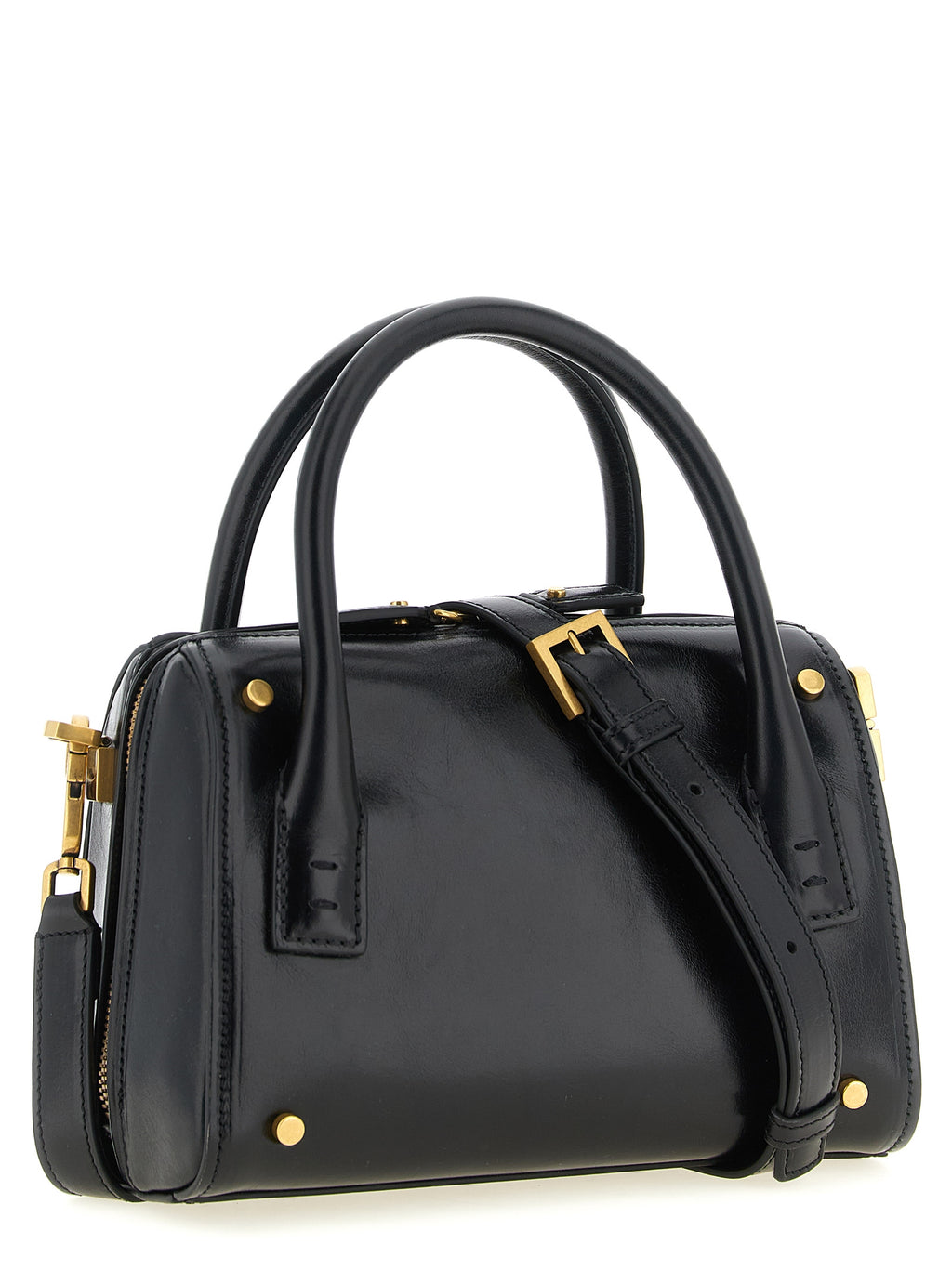 Bolsa Versace em Couro de Bezerro Preto