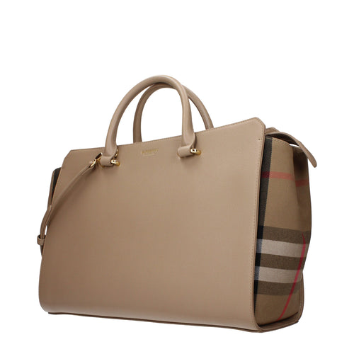 Bolsa Burberry de Couro Bege