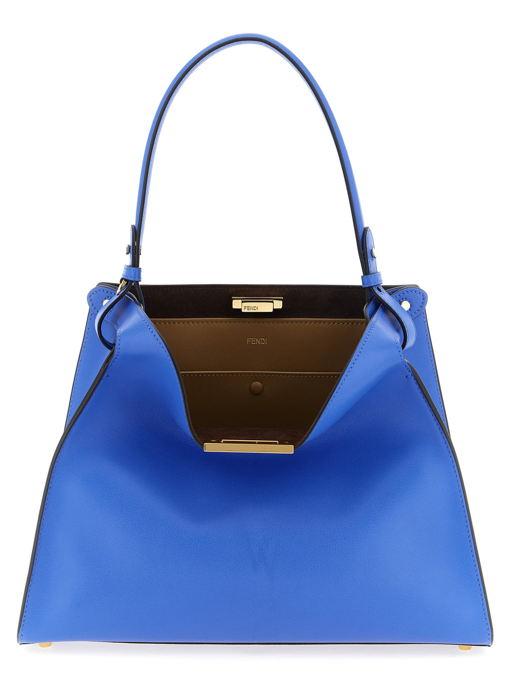 Bolsa Fendi em Couro de Bezerro Azul