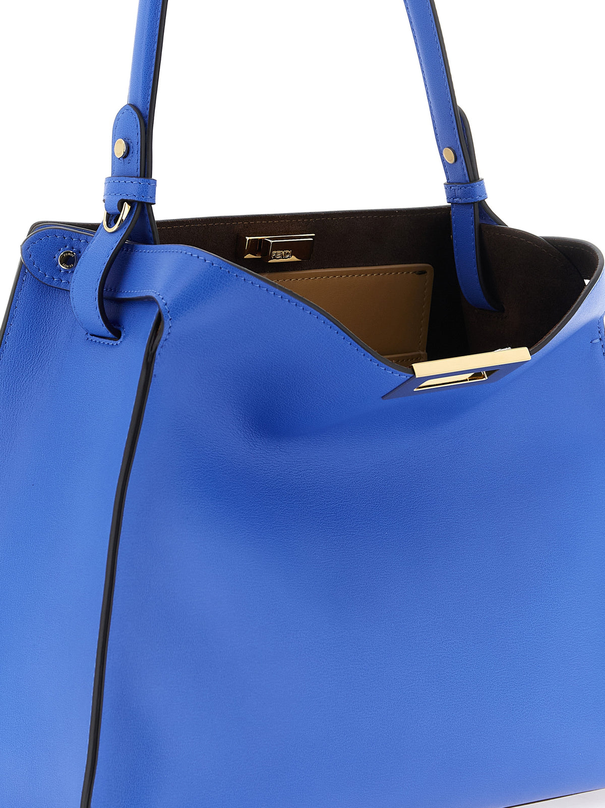 Bolsa Fendi em Couro de Bezerro Azul