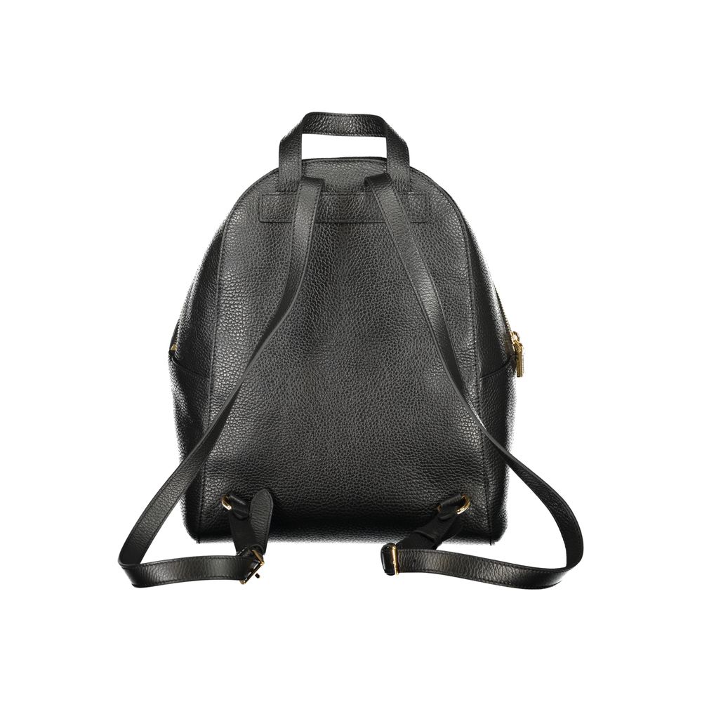 Mochila Feminina Coccinelle de Couro Preta