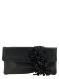 Bolsa Clutch Jimmy Choo de Couro de Cordeiro Preta