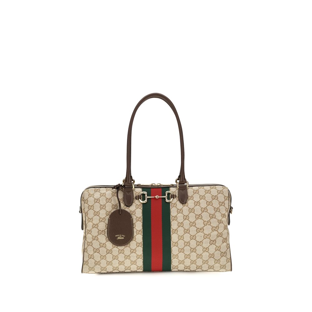Bolsa Gucci de Tecido Bege