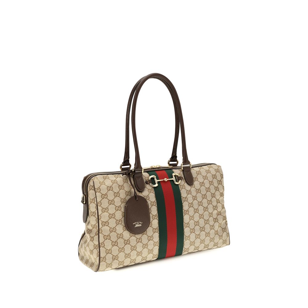 Bolsa Gucci de Tecido Bege