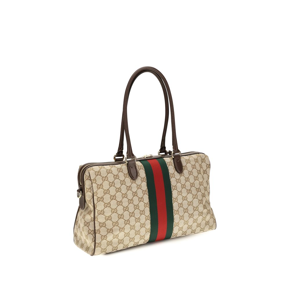 Bolsa Gucci de Tecido Bege