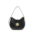 Bolsa de Ombro Versace em Couro de Bezerro Preto Bos Taurus