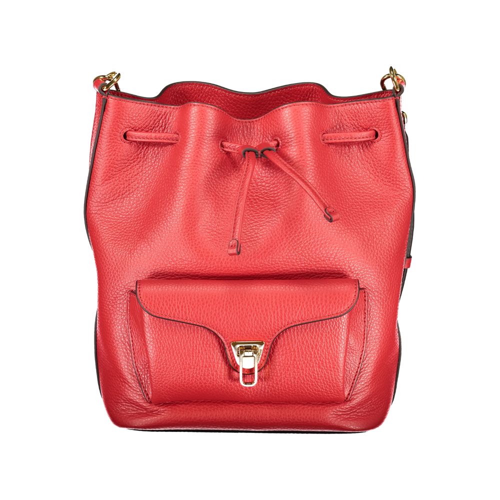 Bolsa Feminina Coccinelle de Couro Vermelho