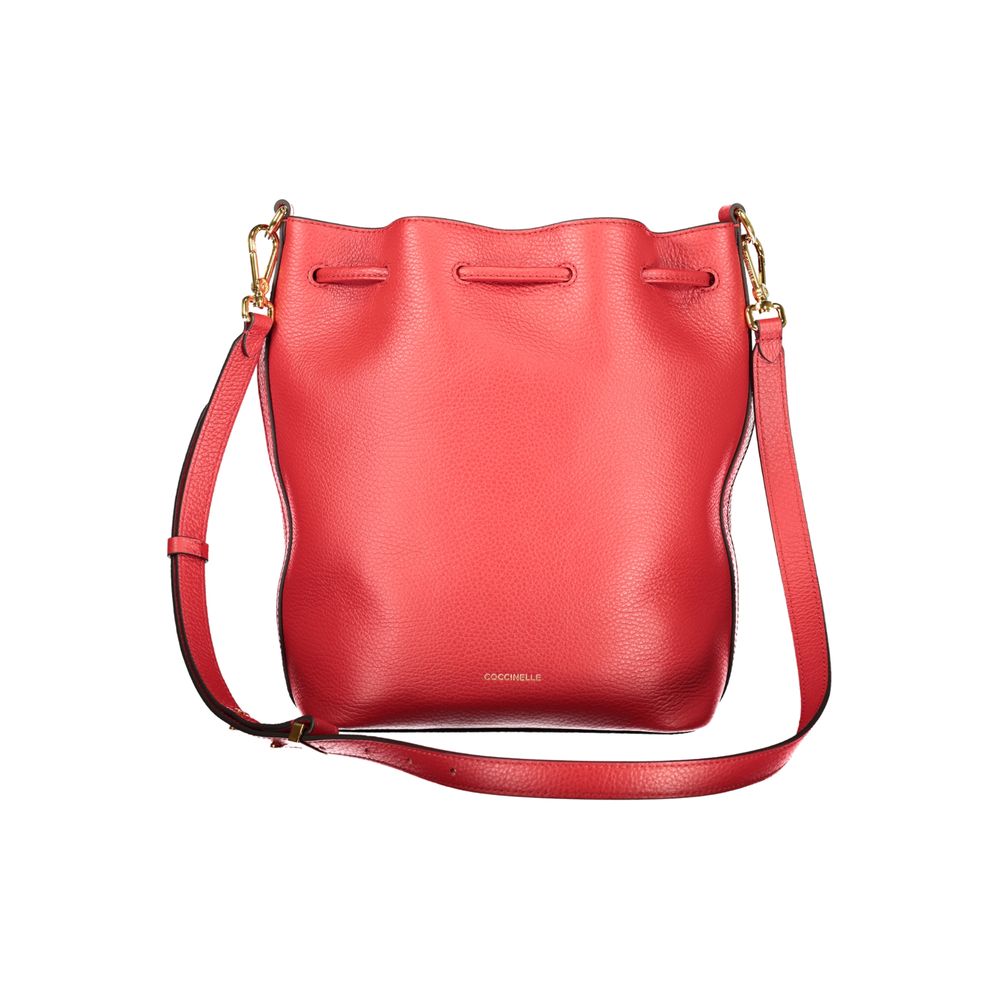 Bolsa Feminina Coccinelle de Couro Vermelho