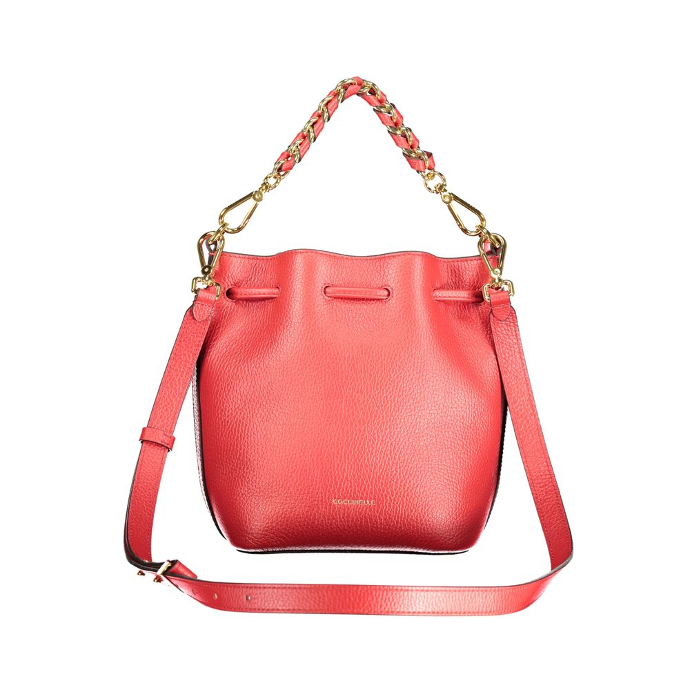 Bolsa Feminina Coccinelle de Couro Vermelho