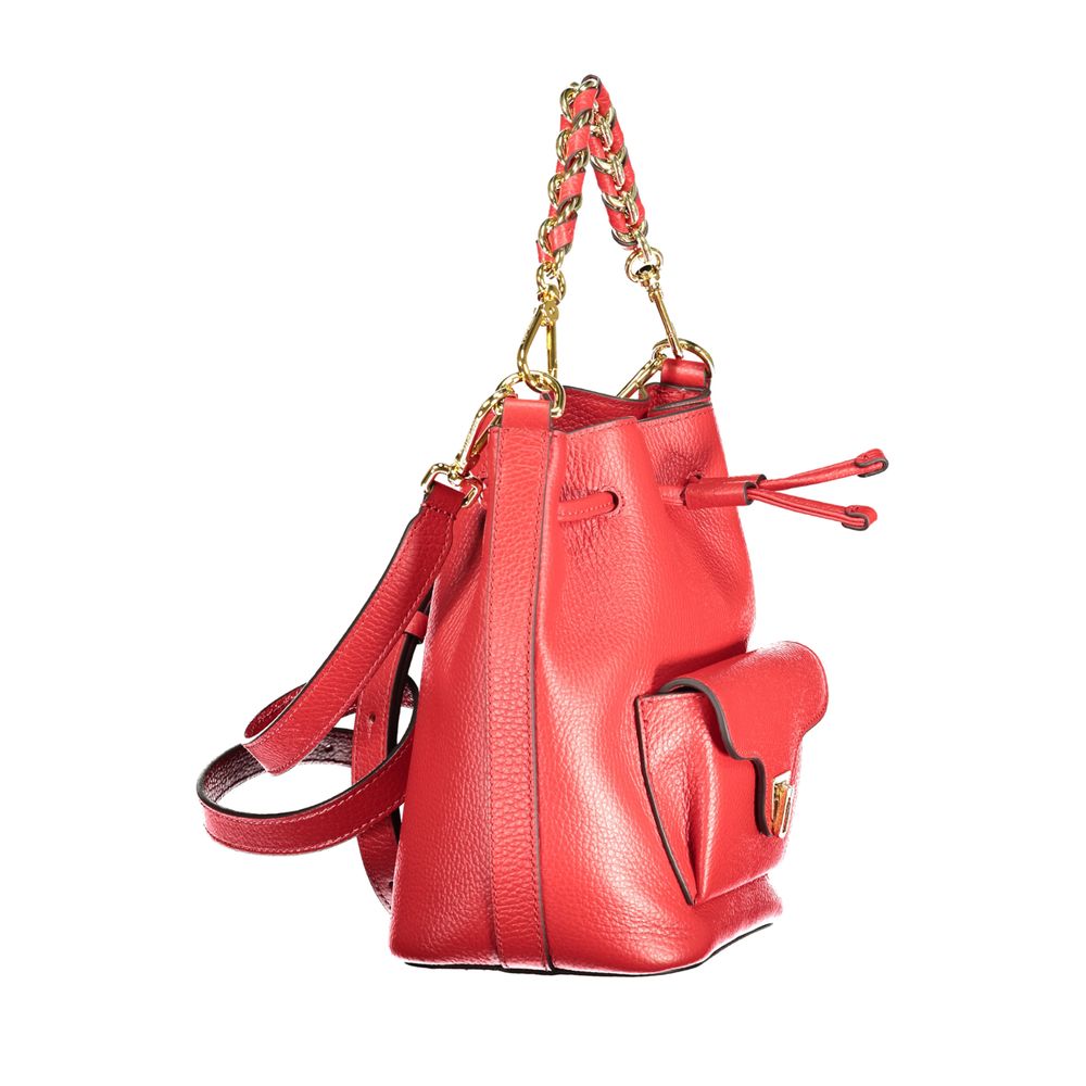 Bolsa Feminina Coccinelle de Couro Vermelho