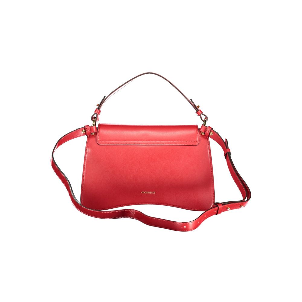 Bolsa Feminina Coccinelle de Couro Vermelho