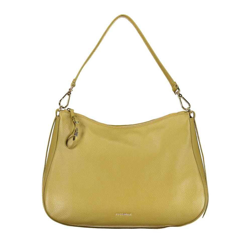 Bolsa Feminina Coccinelle Verde de Couro com Alça Ajustável