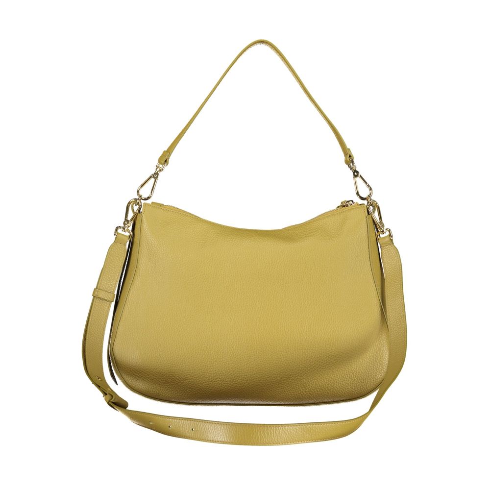 Bolsa Feminina Coccinelle Verde de Couro com Alça Ajustável