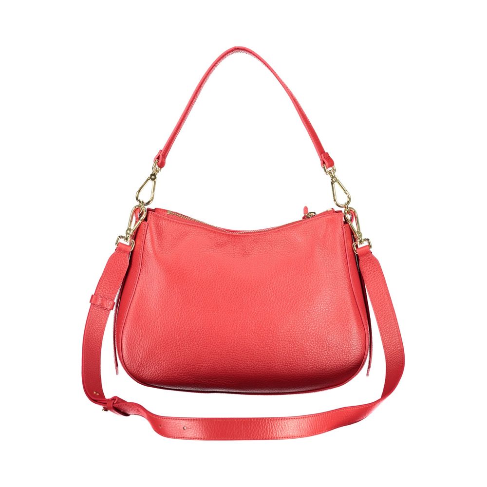 Bolsa de couro vermelha Coccinelle