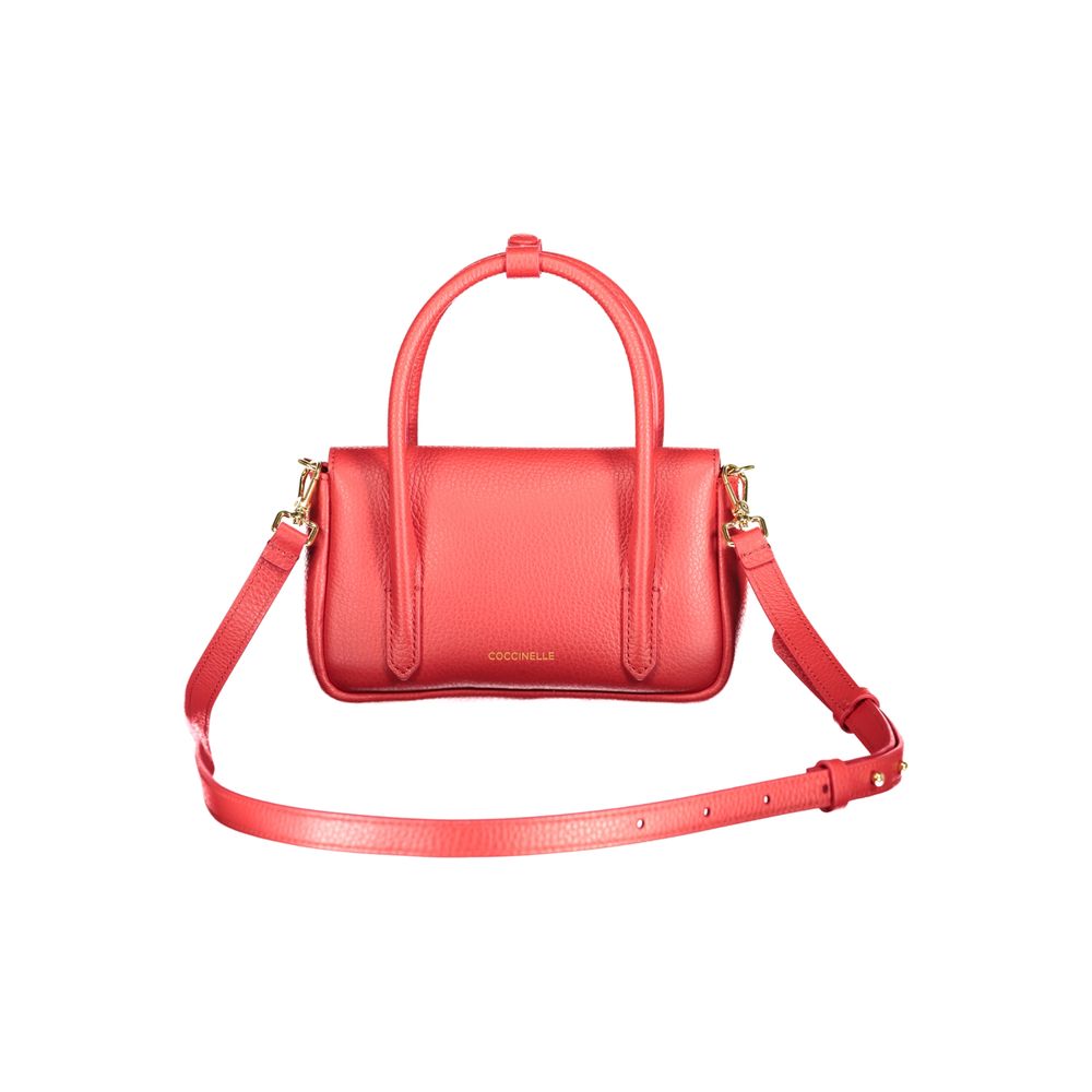 Bolsa Feminina Coccinelle de Couro Vermelho
