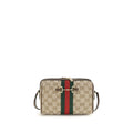 Bolsa de Ombro Gucci Bege em Tecido