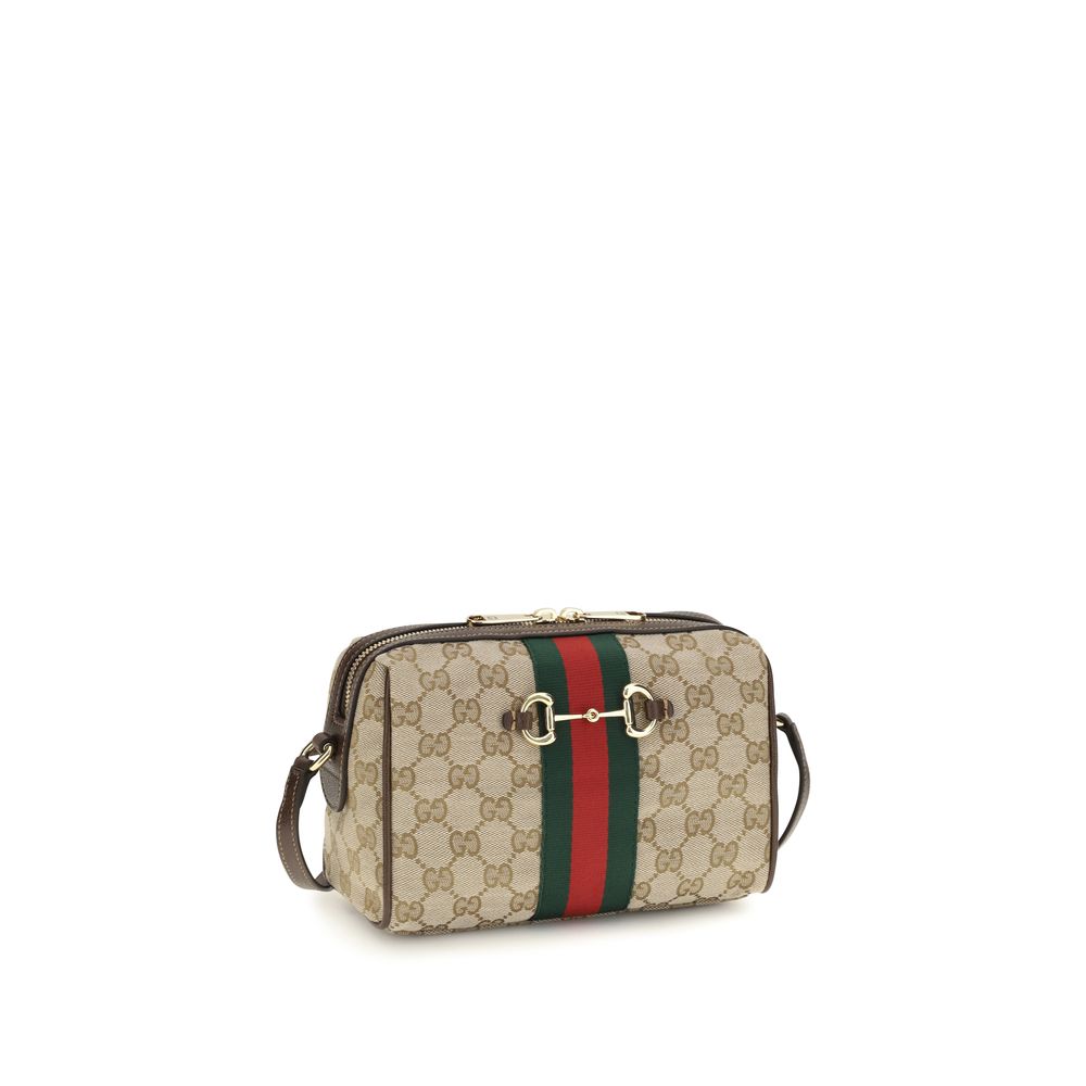 Bolsa de Ombro Gucci Bege em Tecido