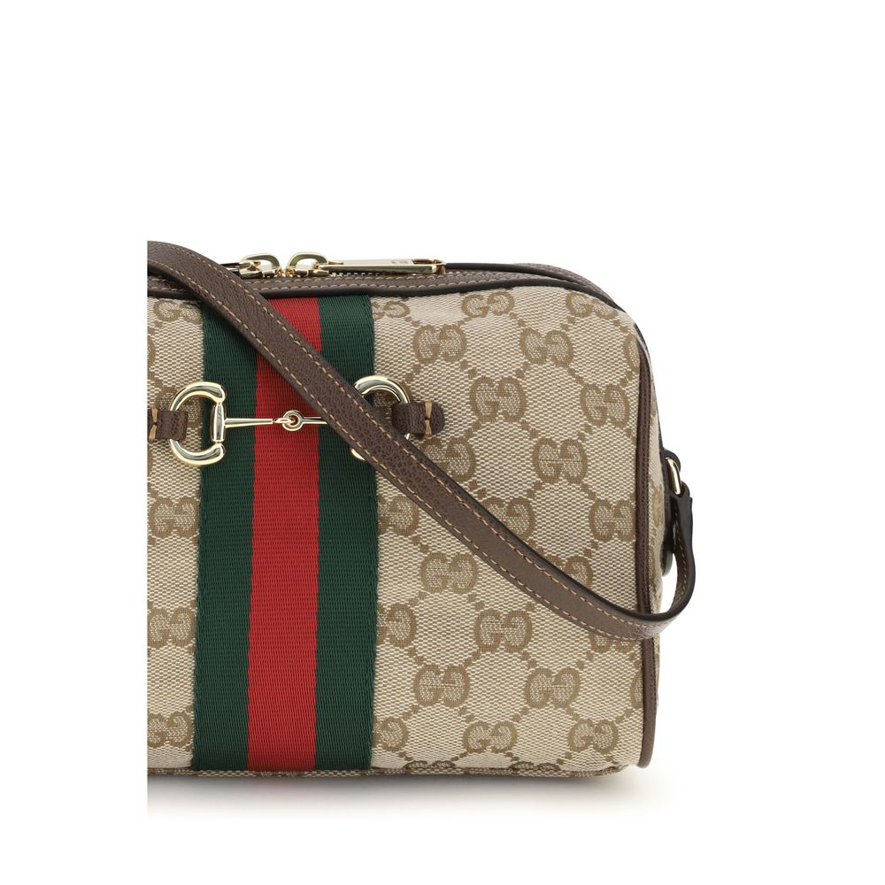 Bolsa de Ombro Gucci Bege em Tecido