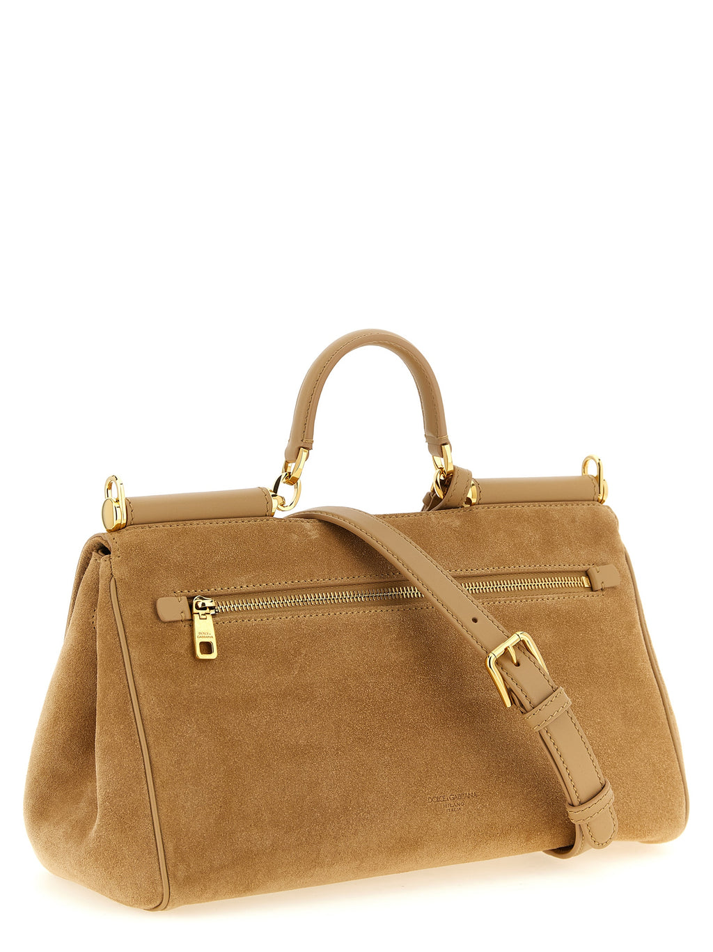 Bolsa Dolce & Gabbana de Couro de Vitelo Bege