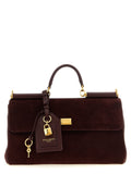 Bolsa Dolce & Gabbana de Couro de Vitelo Borgonha