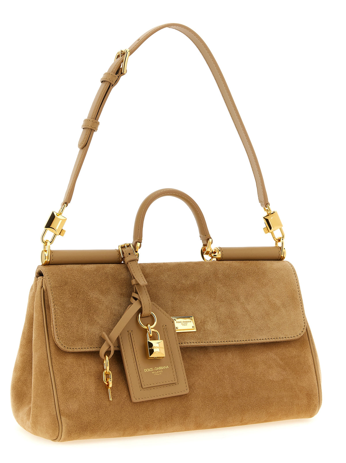 Bolsa Dolce & Gabbana de Couro de Vitelo Bege
