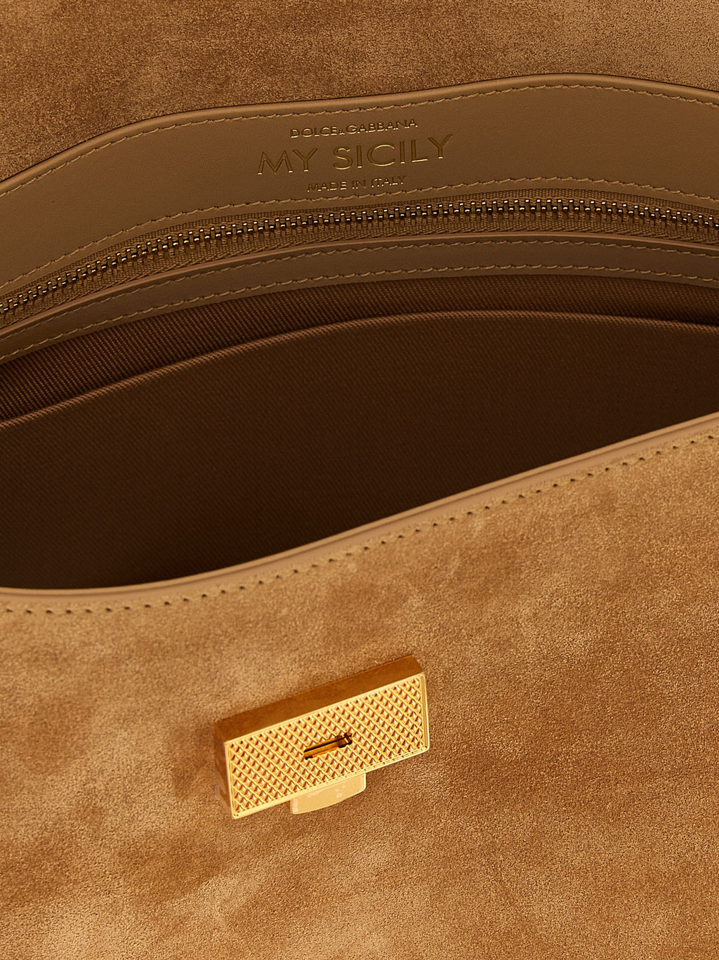 Bolsa Dolce & Gabbana de Couro de Vitelo Bege
