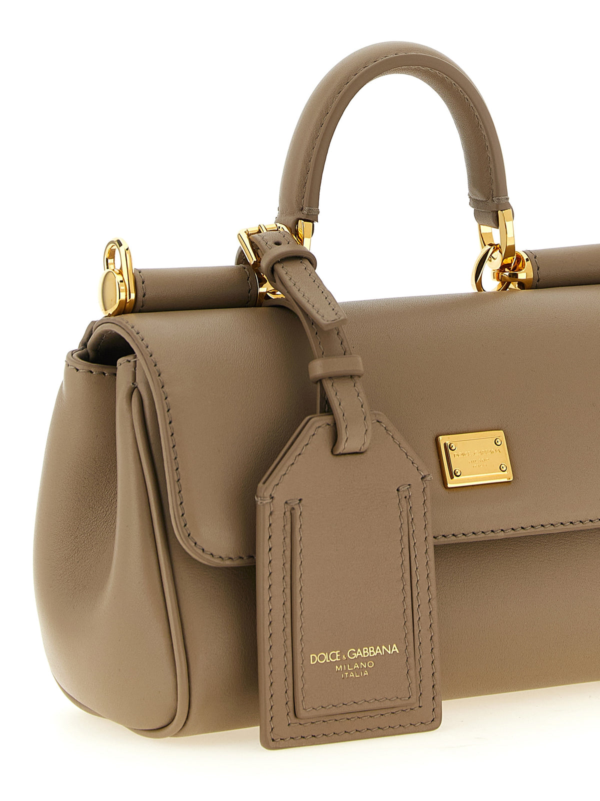 Dolce & Gabbana Beige Calfskin Handbag