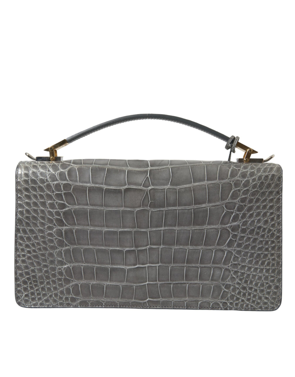 Bolsa de Ombro Balenciaga Média de Couro Exótico Cinza