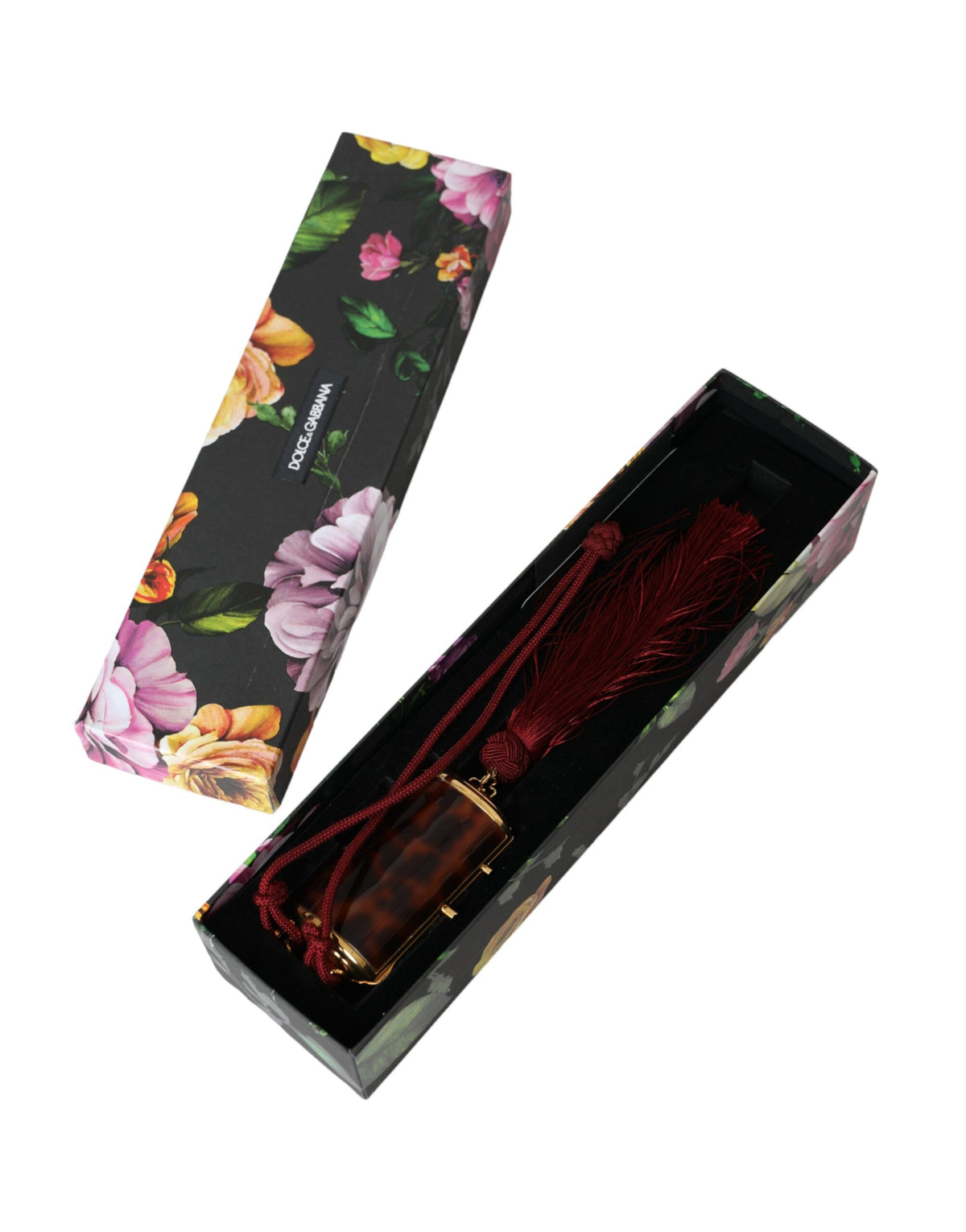 Bolsa Mini Espelho com Borla Estampa Oncinha Marrom Dolce & Gabbana