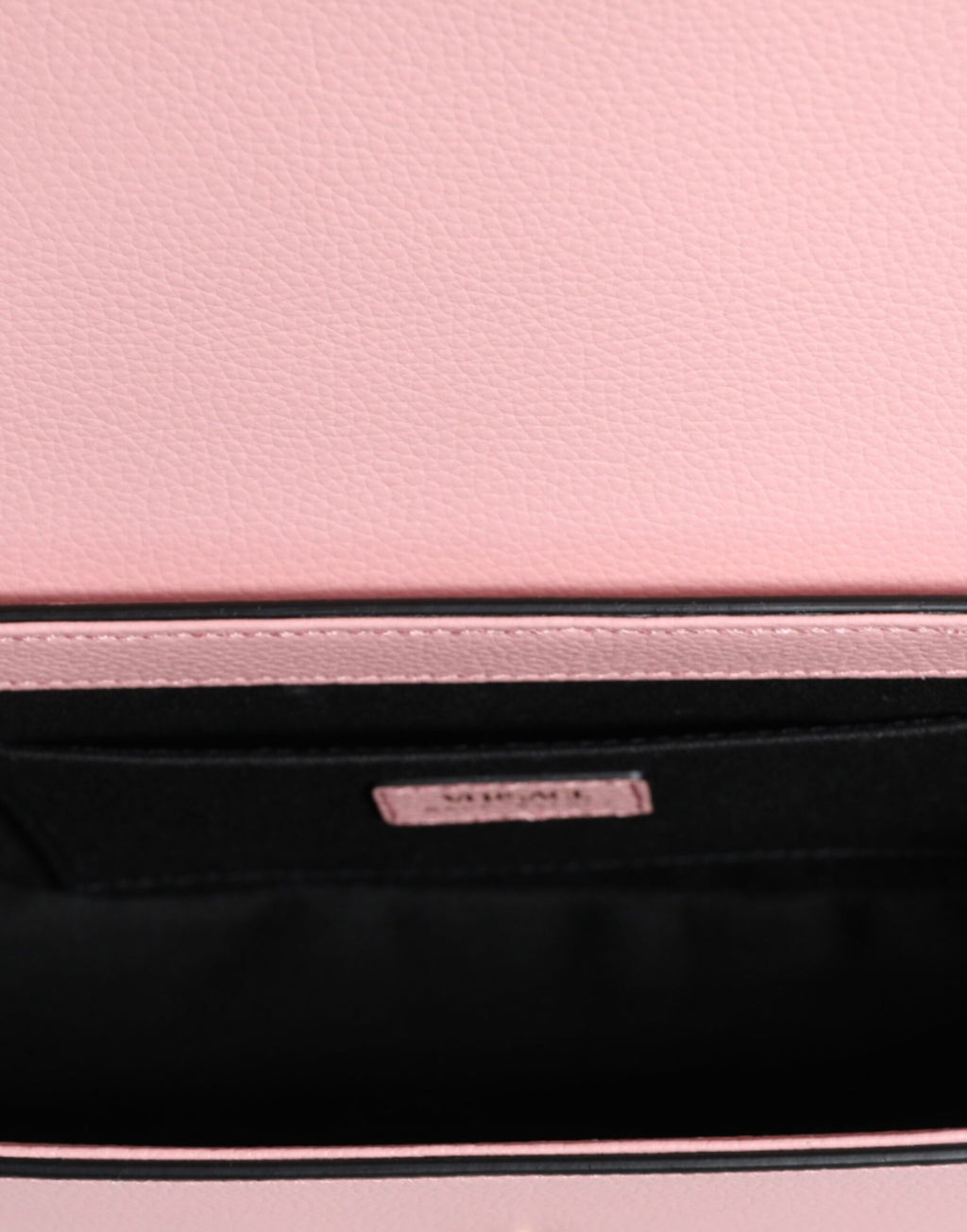Bolsa Tiracolo Versace em Couro de Vitelo Rosa Granulado com Logotipo