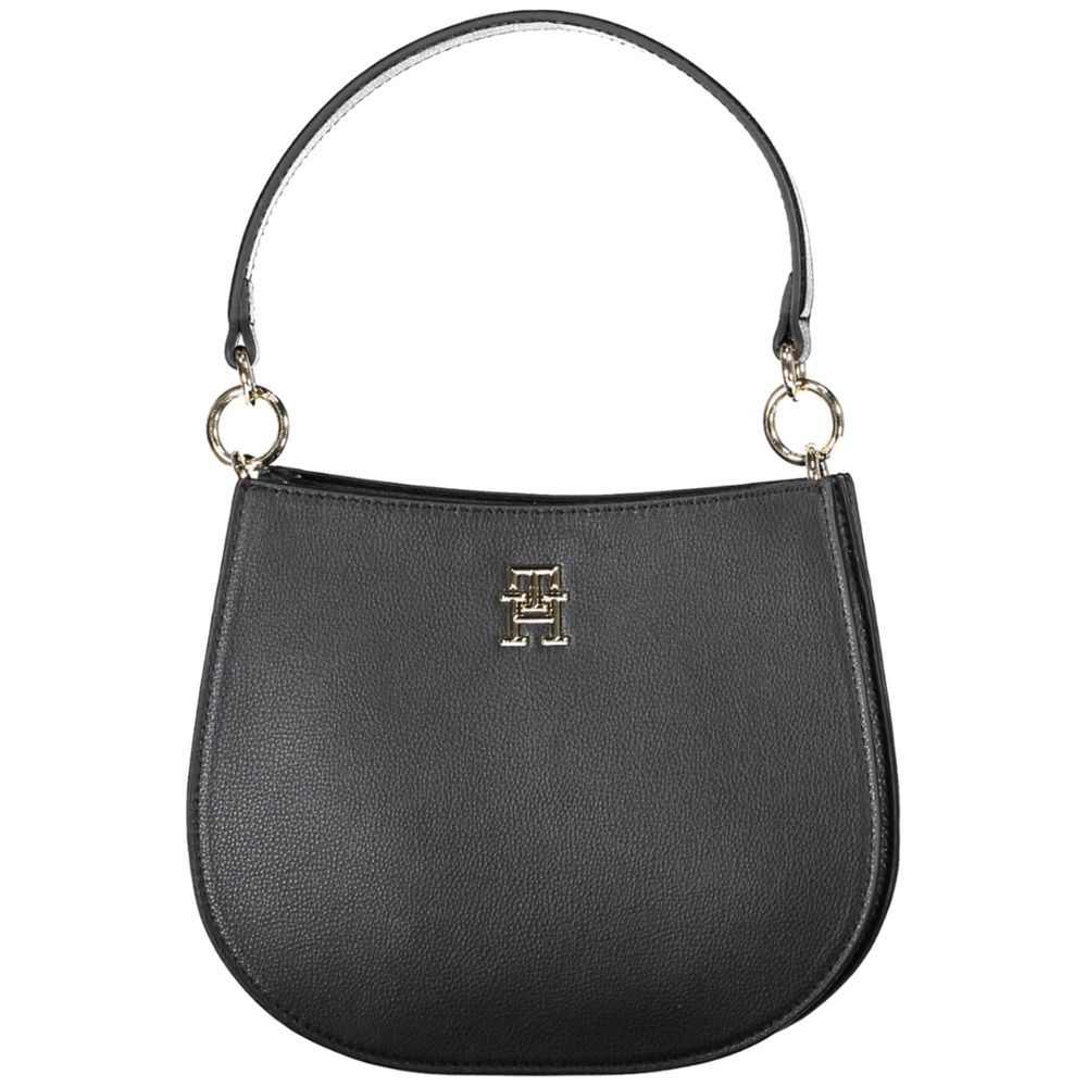 Bolsa Tommy Hilfiger preta de poliéster