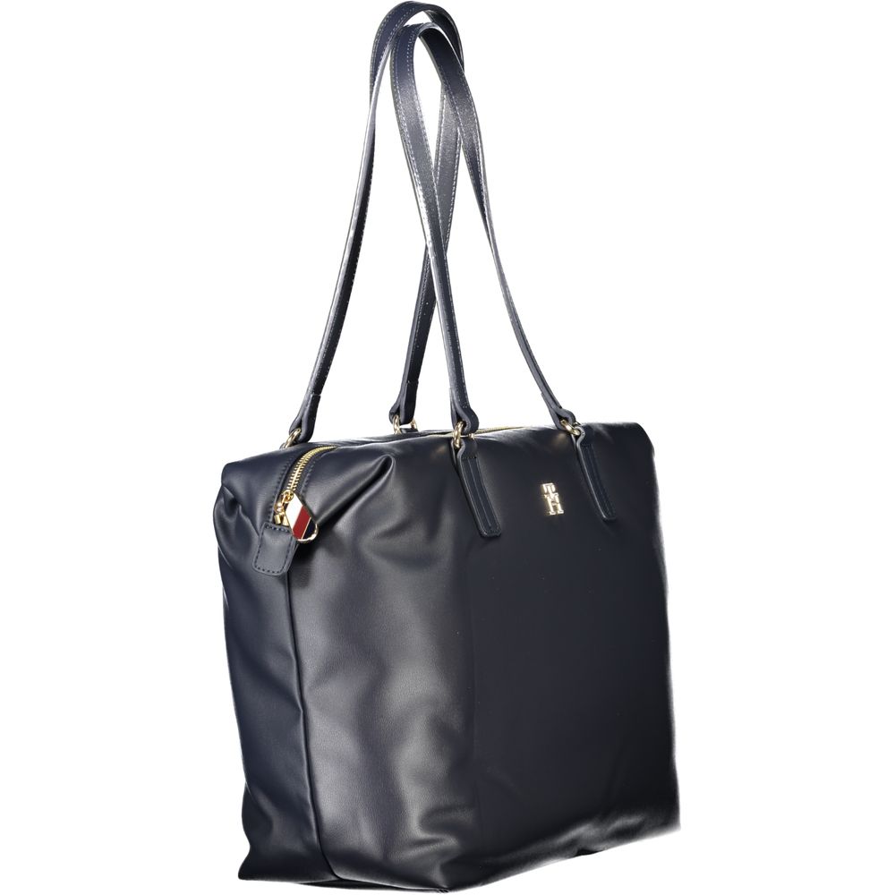 Tommy Hilfiger Blue Polyester Women Shoulder Bag