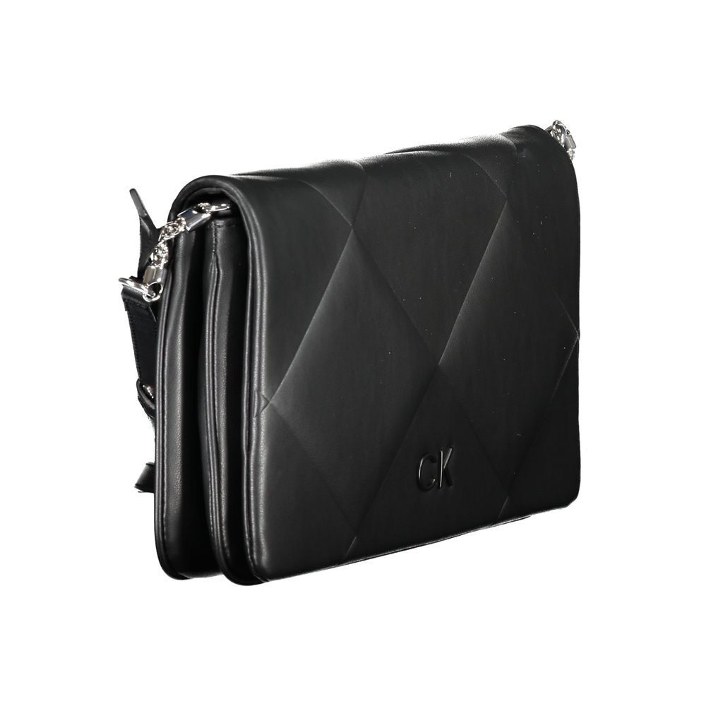 Calvin Klein Bolsa Feminina Preta de Poliuretano