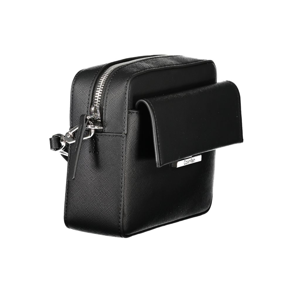 Calvin Klein Black Polyurethane Women's Shoulder Bag