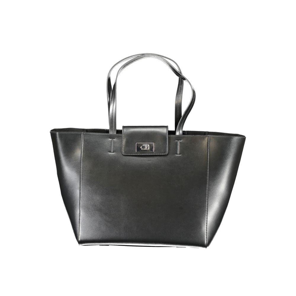 Calvin Klein Black Recycled Polyester Women Handbag