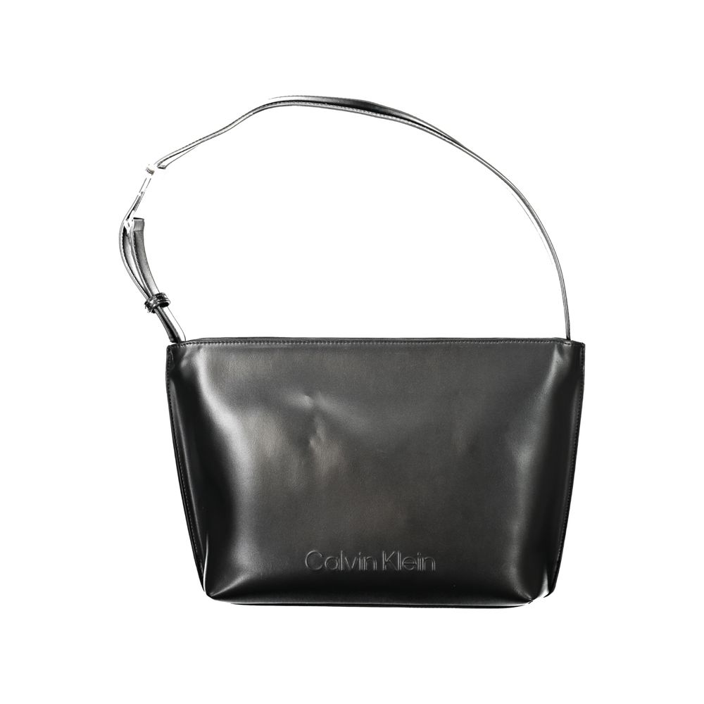 Calvin Klein Bolsa de Ombro Feminina Preta em Poliéster