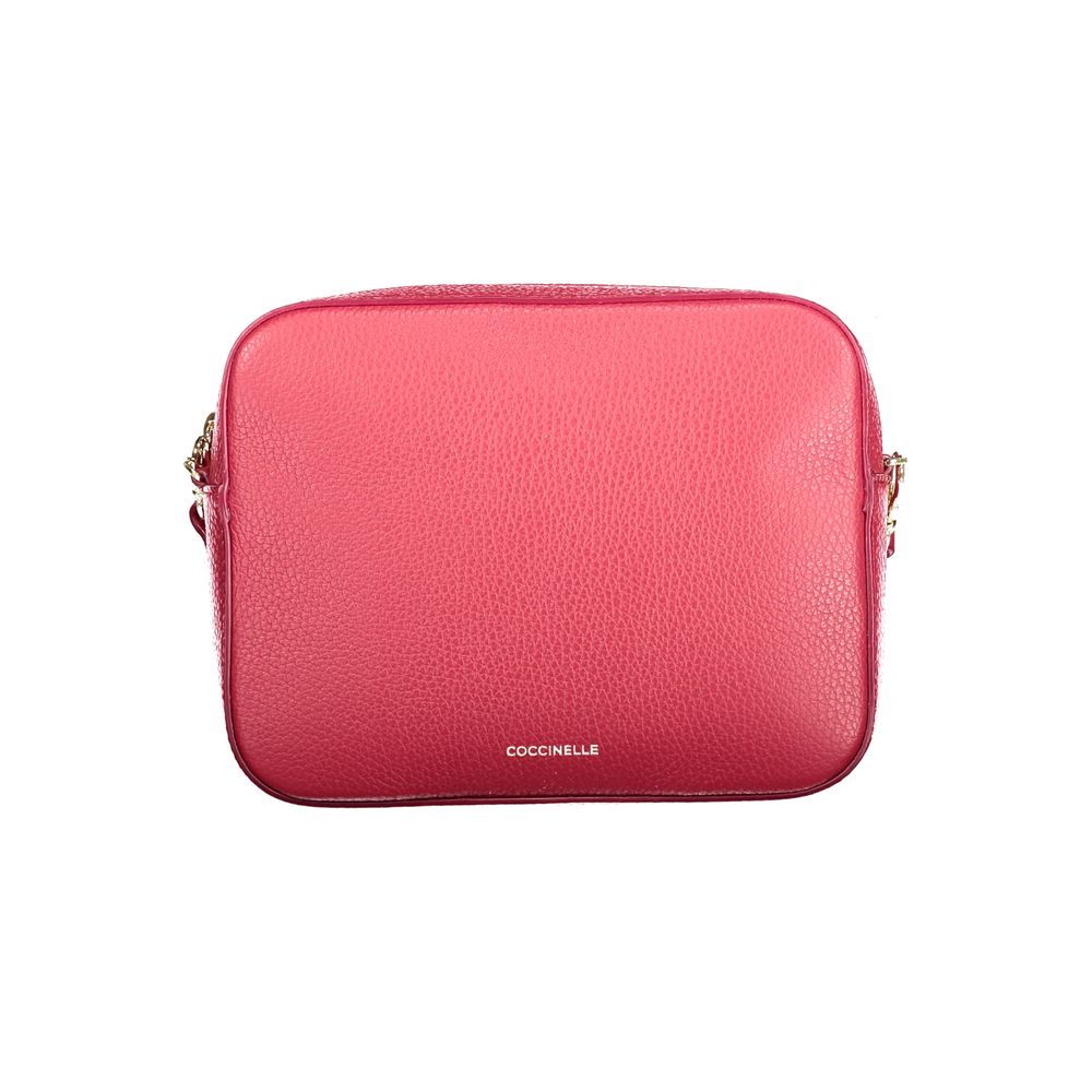 Bolsa Feminina de Couro Vermelho Coccinelle